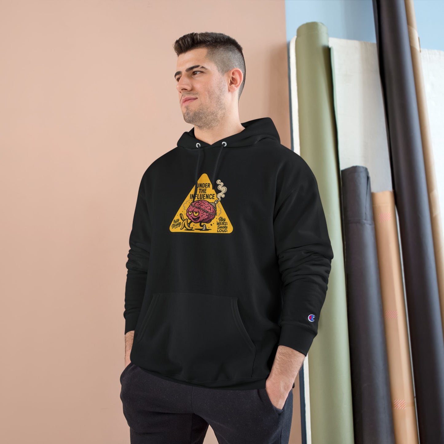Under The Influence Champion Hoodie – Built Strange