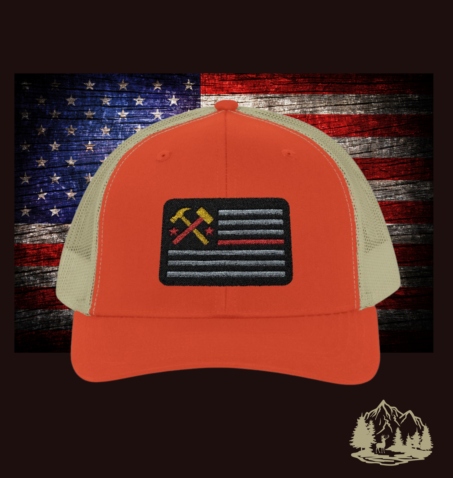 Where the stars and stripes meet grit and grind. The American Flag Patch merges the pride of the trades with the power of the flag. Featuring bold white stripes on a black field, a striking red accent stripe, and golden crossed tools with red stars, this patch isn’t just embroidery—it’s a statement.