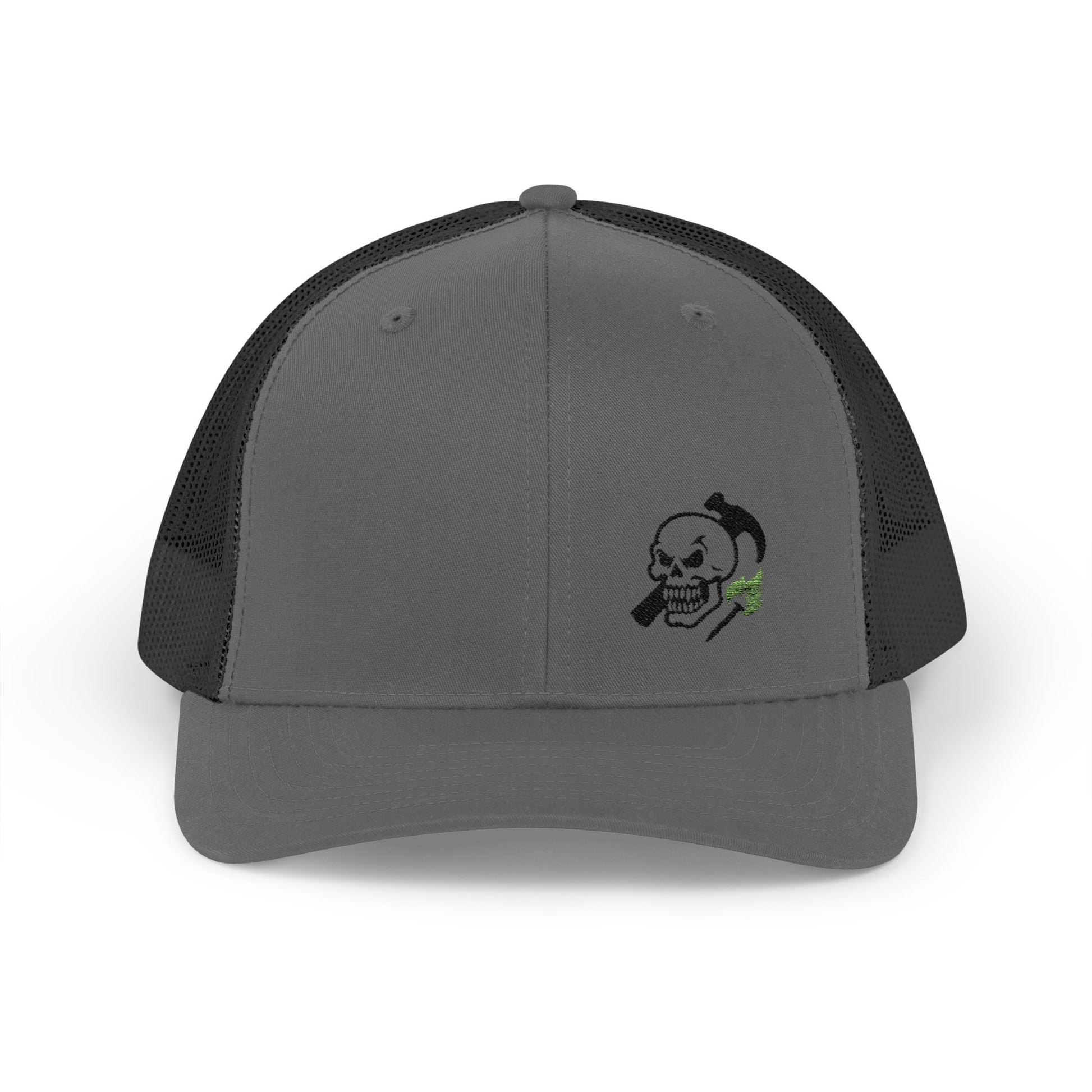 Classic grit meets modern heat. The Hammer & Skull embroidered trucker cap drops bold contrast and a flash of neon flame — Built Strange energy through and through.
Made on the premium Yupoong 6606 snapback for all-day comfort, durability, and jobsite-to-street versatility.
Premium Yupoong 6606 snapback
High-profile structured fit with mesh back
Bold embroidery: skull, hammer & neon flame nail
Perfect mix of tradewear, streetwear & attitude
Designed for Built Strange Apparel