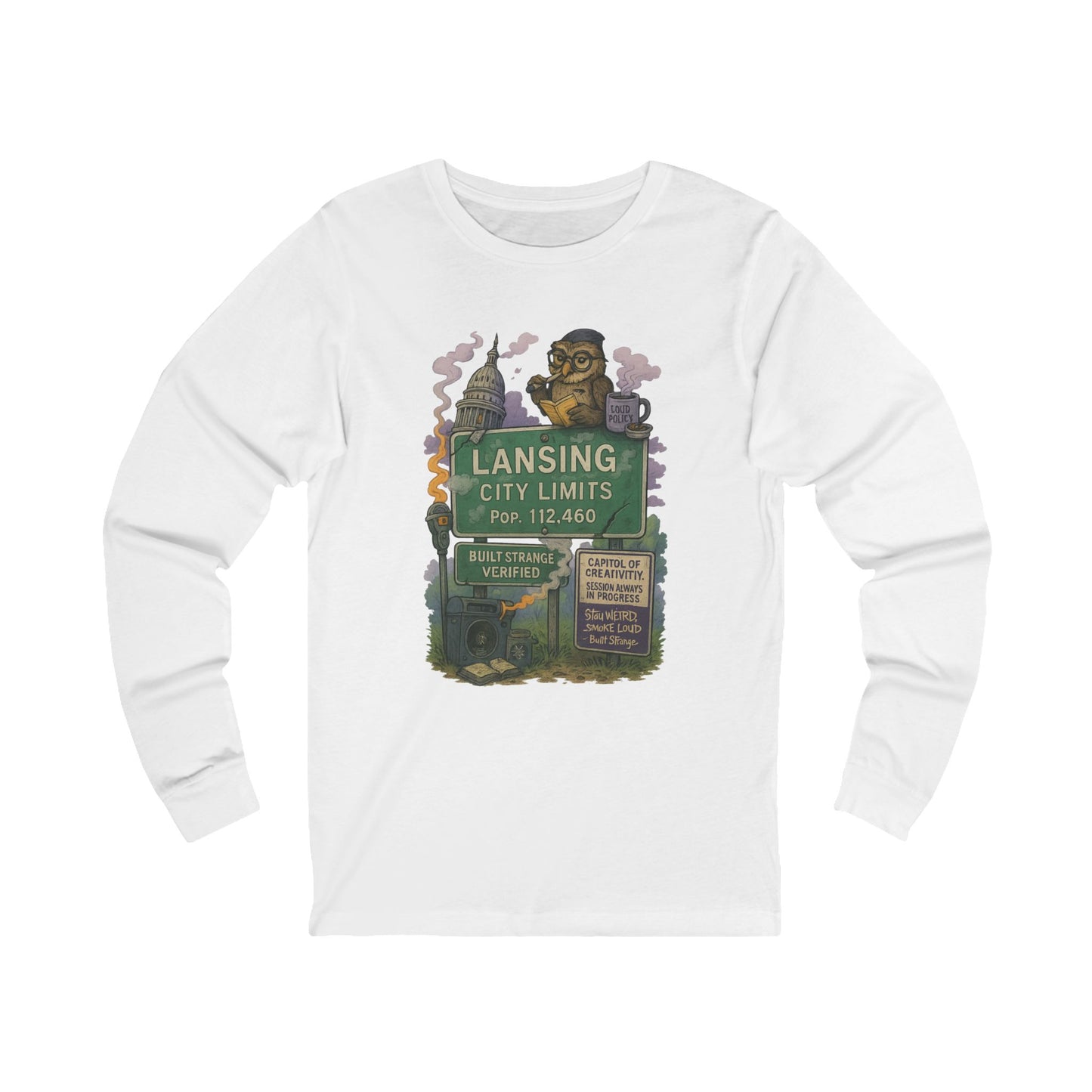 Lansing “Built Strange Verified” Long Sleeve Tee – Built Strange