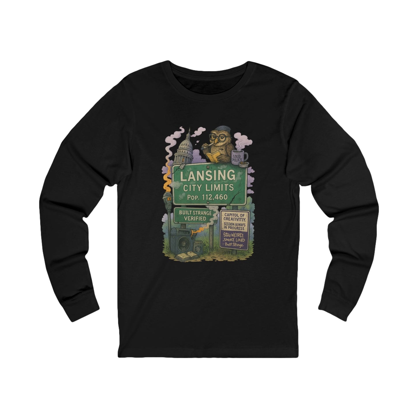 Lansing “Built Strange Verified” Long Sleeve Tee – Built Strange