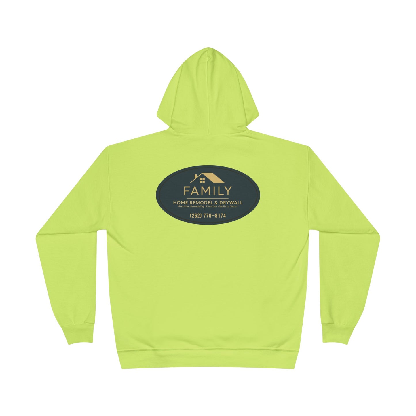Built Strange “Family Home Remodel” Trades Hoodie – Hi-Vis Workwear