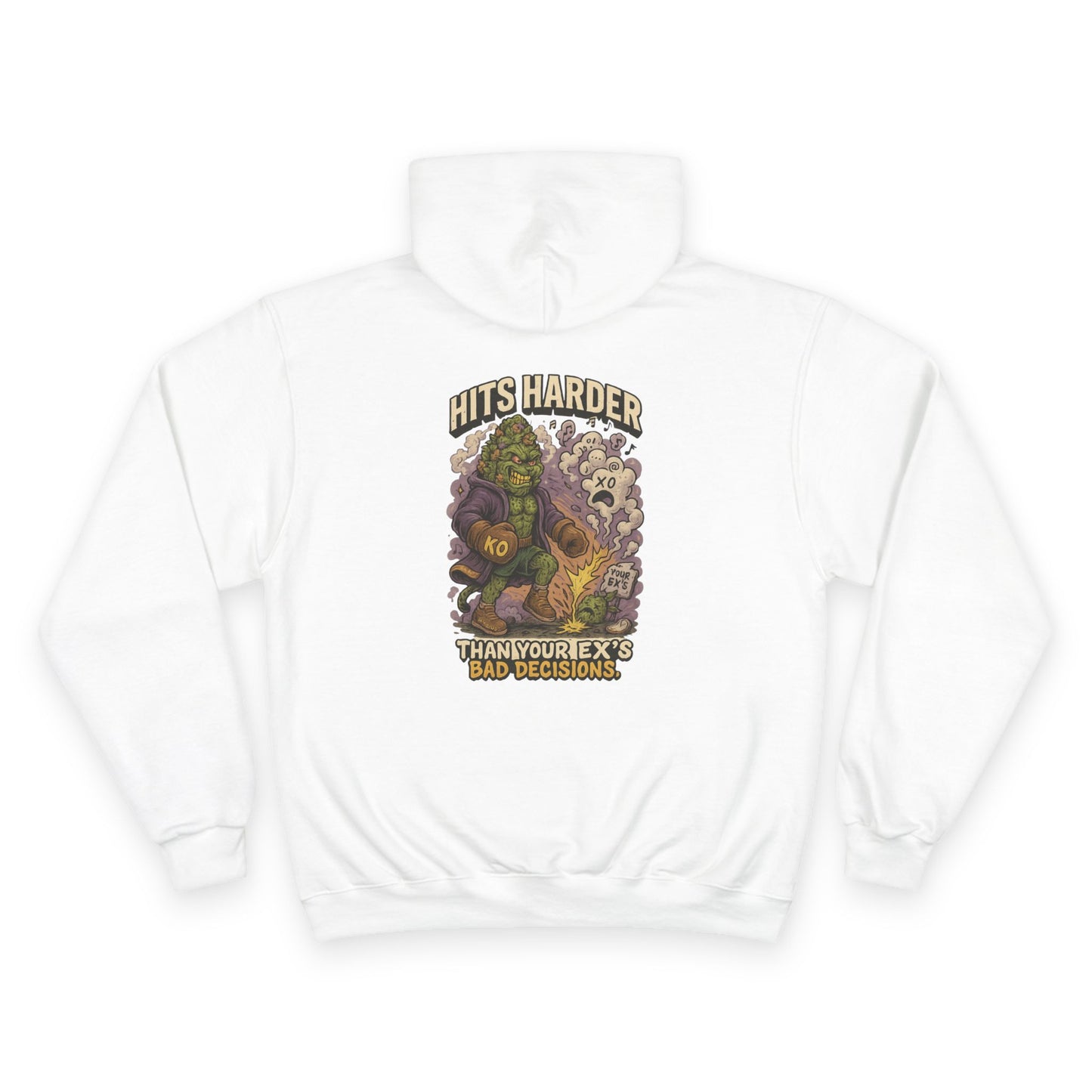 Superboof: Hits Harder Champion Hoodie – Built Strange
