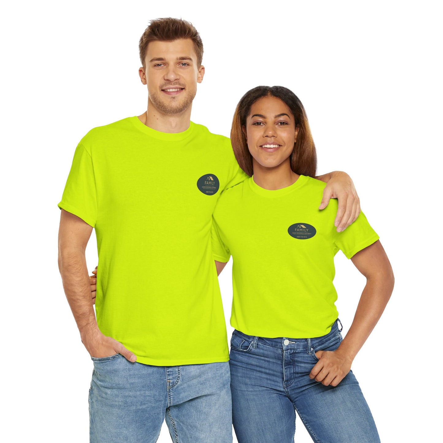 Built Strange “Family Home Remodel” Trades Tee – Hi-Vis Workwear