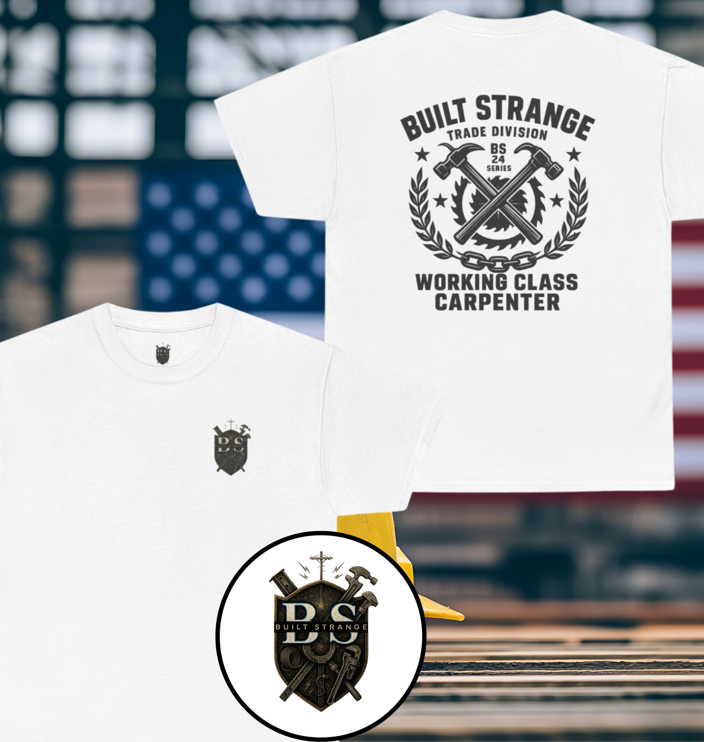 Built Strange Carpenter Tee – Trade Division Series