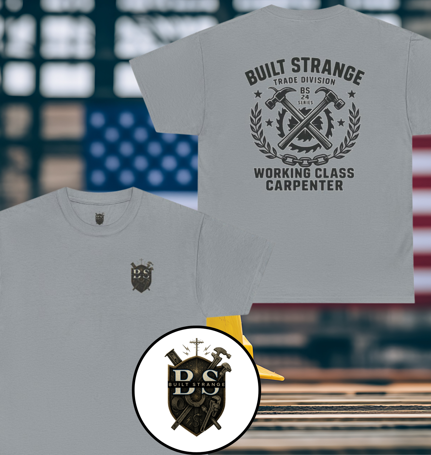 Built Strange Carpenter Tee – Trade Division Series