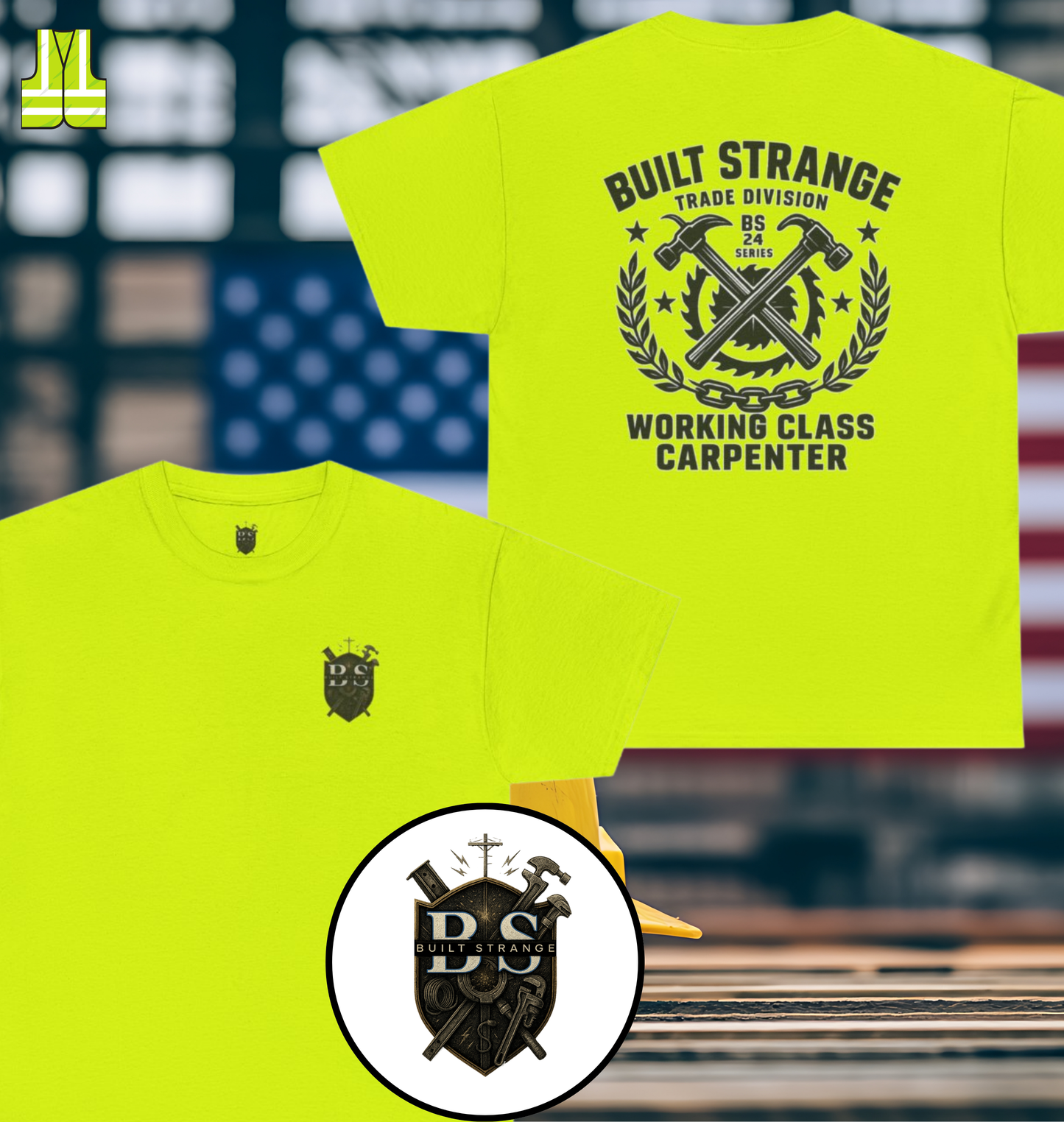 Built Strange Carpenter Tee – Trade Division Series