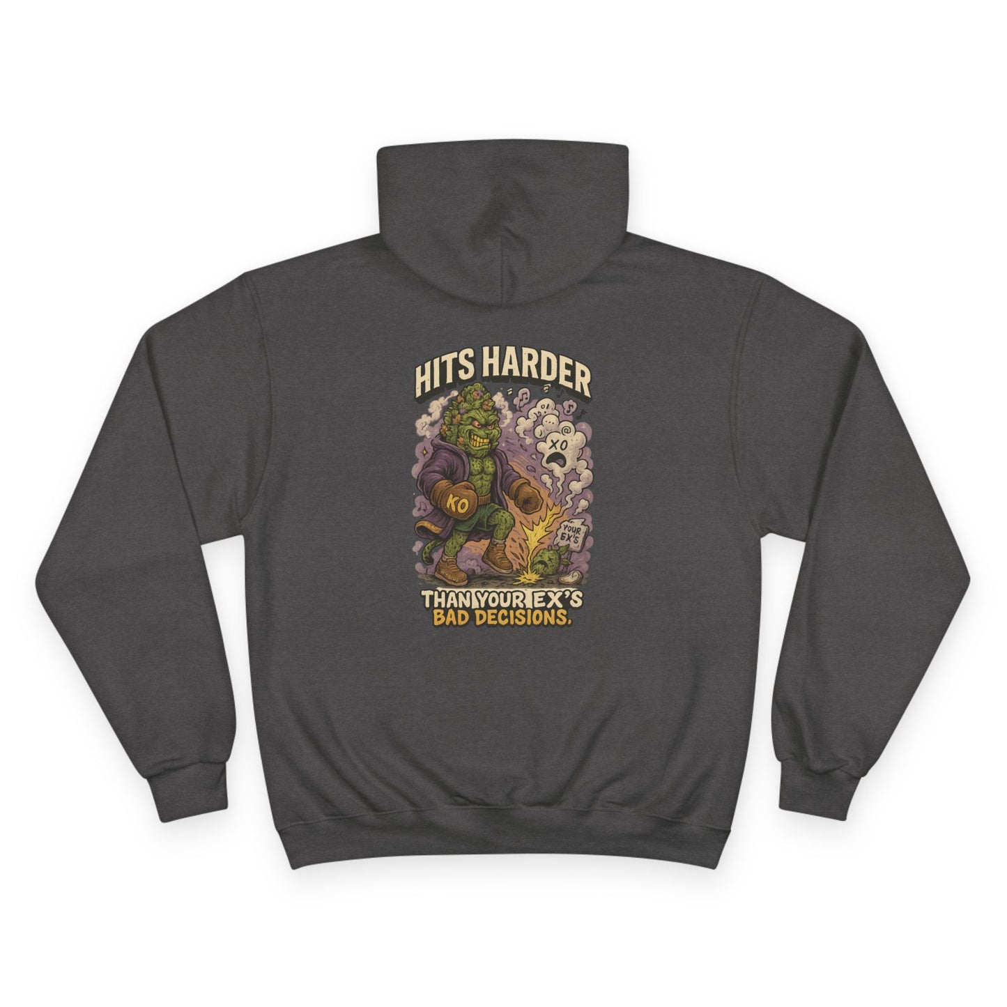 Superboof: Hits Harder Champion Hoodie – Built Strange
