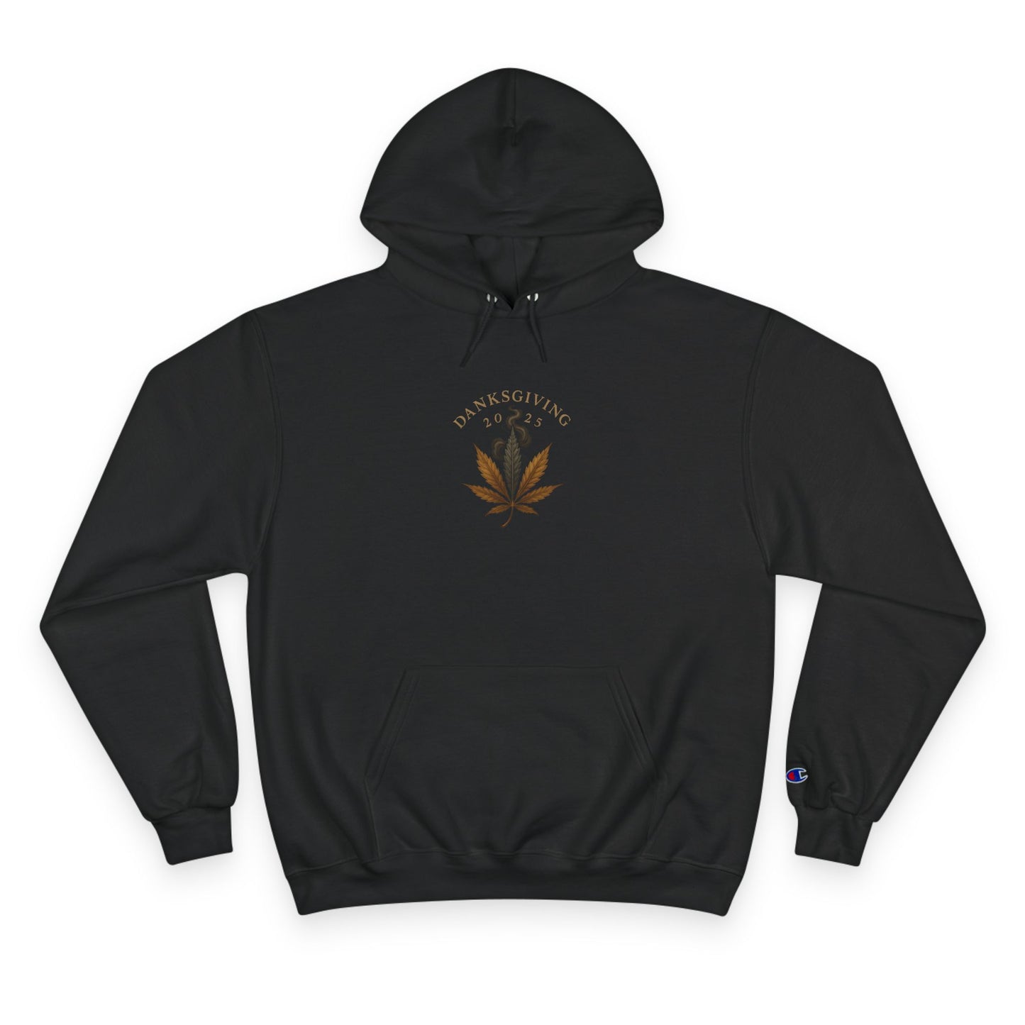 Danksgiving 2025 Champion Hoodie – Built Strange Black Label
