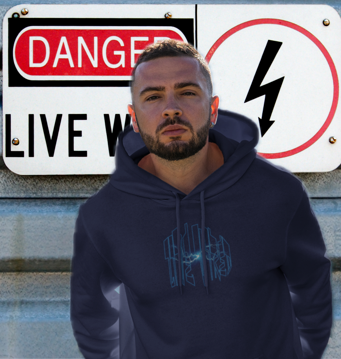 High voltage style built for the bold.

Front: “Live Wired” lightning hands graphic – raw energy captured in motion.

Back: Storm Mask design – battle-ready helmet cracked with electric bolts.

Premium fleece hoodie with a tough, streetwear-meets-tradewear aesthetic.

Designed for those who power through storms, grind in the trades, and live life charged up.

This drop from the Built Strange 24 Series fuses blue-collar grit with urban edge. From the jobsite to the block, it’s shockproof style.