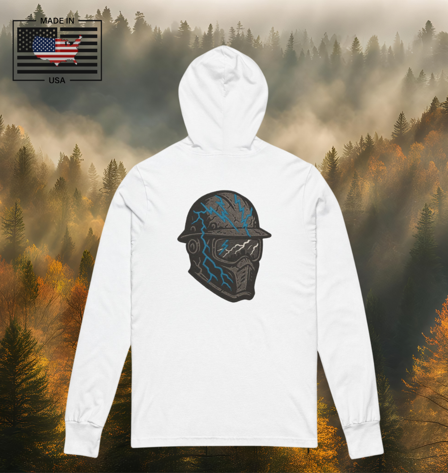 High voltage style built for the bold.

Front: “Live Wired” lightning hands graphic – raw energy captured in motion.

Back: Storm Mask design – battle-ready helmet cracked with electric bolts.

Premium fleece hoodie with a tough, streetwear-meets-tradewear aesthetic.

Designed for those who power through storms, grind in the trades, and live life charged up.

This drop from the Built Strange 24 Series fuses blue-collar grit with urban edge. From the jobsite to the block, it’s shockproof style.