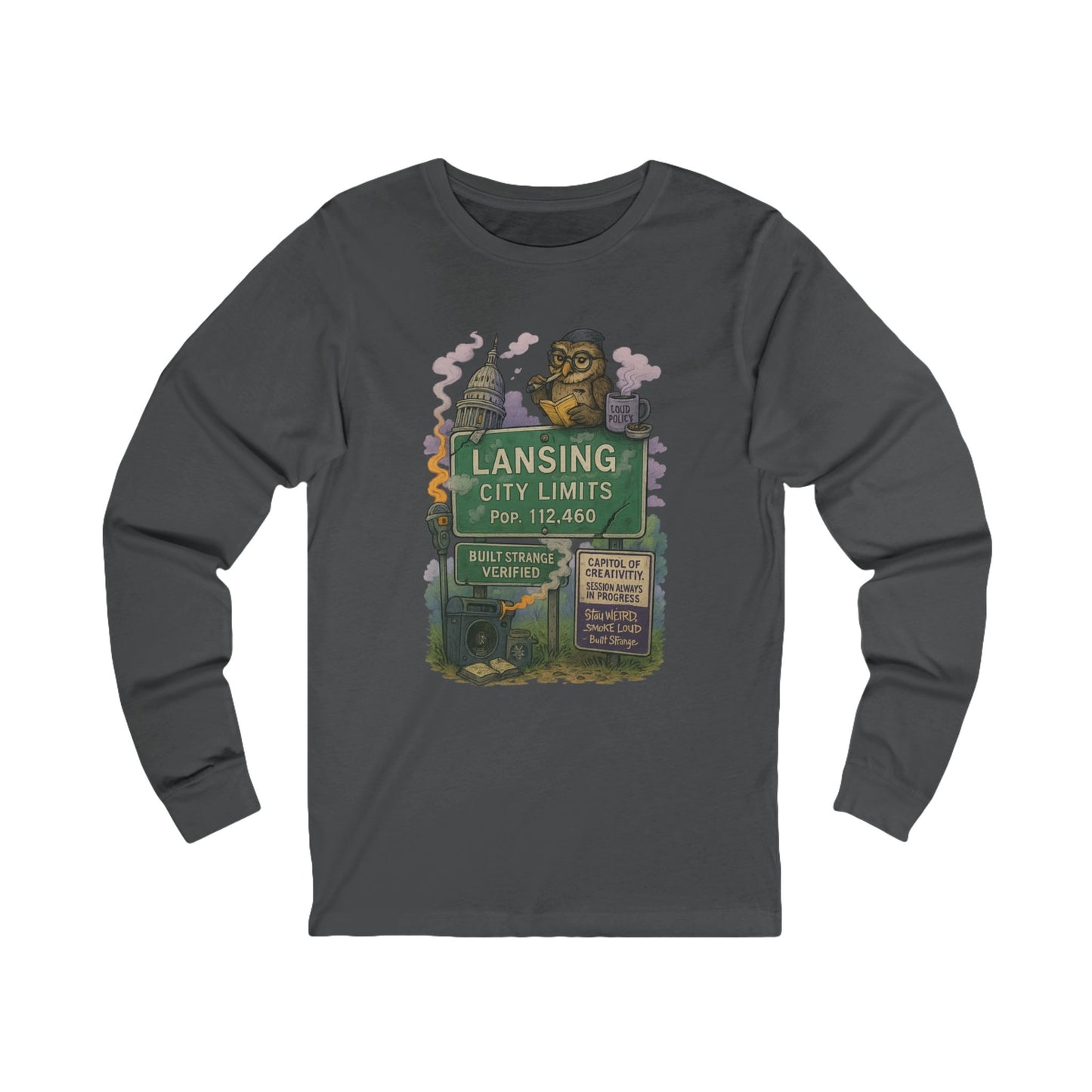 Lansing “Built Strange Verified” Long Sleeve Tee – Built Strange
