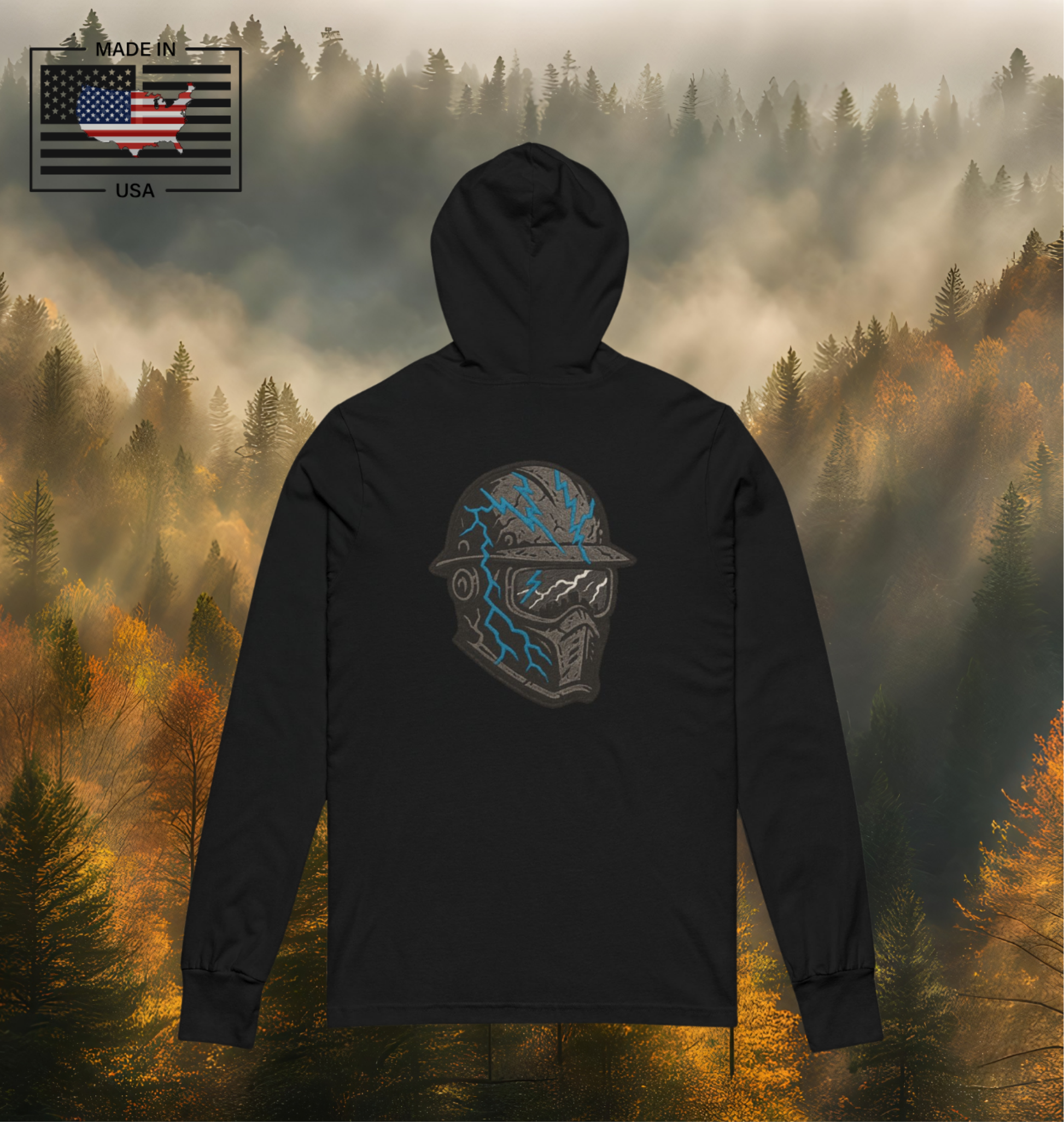 High voltage style built for the bold.

Front: “Live Wired” lightning hands graphic – raw energy captured in motion.

Back: Storm Mask design – battle-ready helmet cracked with electric bolts.

Premium fleece hoodie with a tough, streetwear-meets-tradewear aesthetic.

Designed for those who power through storms, grind in the trades, and live life charged up.

This drop from the Built Strange 24 Series fuses blue-collar grit with urban edge. From the jobsite to the block, it’s shockproof style.