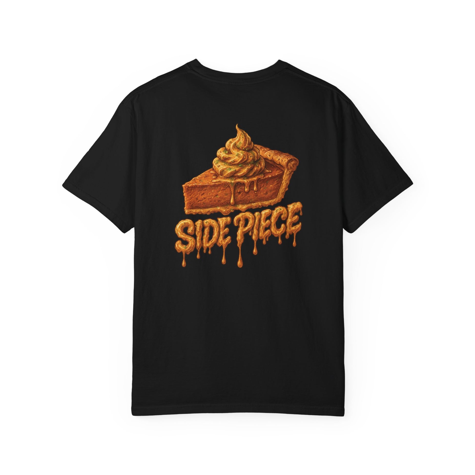 Get your slice of style with the Side Piece Danksgiving Tee by Built Strange™. A bold, buttery design dripping in fall flavor — streetwear meets smokewear perfection.

Stay WEIRD. Smoke LOUD. Eat GOOD.