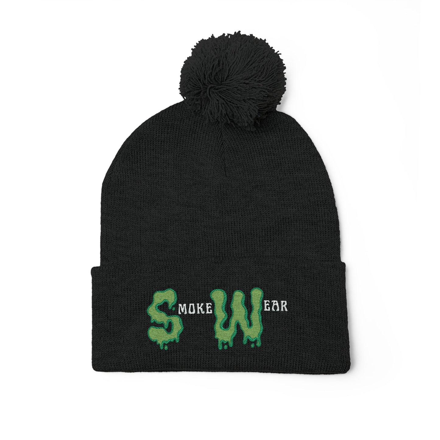 Keep your head warm and your vibe loud. The Smoke Wear Pom Pom Winter Cap blends cold-weather comfort with Built Strange attitude. Featuring bold dripping text and street-ready style, this cap hits just right — on the job, in the shop, or out in the chill.

Soft acrylic knit for warmth and comfort

Fold-over cuff with embroidered Smoke Wear graphic

Classic pom top for extra flair

Unisex fit, one size fits all

Designed by Built Strange Apparel