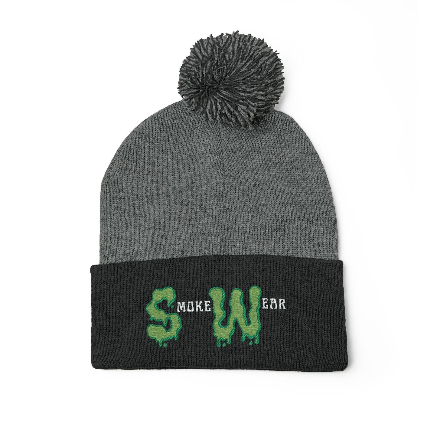 Keep your head warm and your vibe loud. The Smoke Wear Pom Pom Winter Cap blends cold-weather comfort with Built Strange attitude. Featuring bold dripping text and street-ready style, this cap hits just right — on the job, in the shop, or out in the chill.

Soft acrylic knit for warmth and comfort

Fold-over cuff with embroidered Smoke Wear graphic

Classic pom top for extra flair

Unisex fit, one size fits all

Designed by Built Strange Apparel